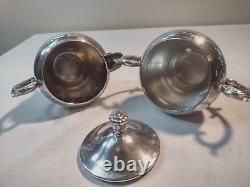 ETON Silver plated tea set VTG 1950's Makers Mark