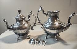 ETON Silver plated tea set VTG 1950's Makers Mark