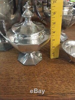 Early 1900's Gorham 5 pc Sterling Silver Tea / Coffee Set Weight 4 Lbs 6 oz