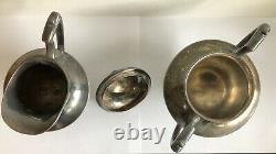 Early 1900's Wallace Bros. Silver Co. 3 Piece Silverplate Tea Service Set