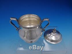 English Gadroon by Gorham Sterling Silver 5-pc Coffee Tea Set withplate tray #4451