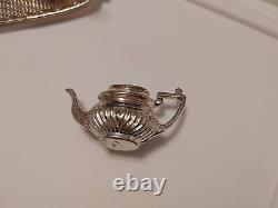English Miniature Tea Set Sterling Silver 5 Piece