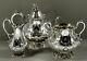 English Sterling Silver Tea Set 1860 Gothic Revival