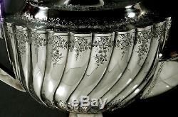 English Sterling Silver Tea Set 1894 Joseph Rodgers