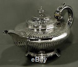 English Sterling Silver Tea Set CHARLES FOX 1831