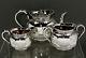 English Sterling Silver Tea Set George Fox 1867 Hand Decorated