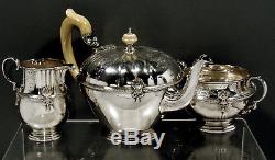 English Sterling Silver Tea Set RENAISSANCE REVIVAL 1923