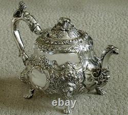 English Sterling Tea Set 1815 MAIDEN HANDLE