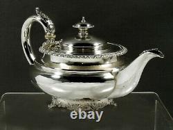 English Sterling Tea Set 1829 William Bateman No Mono