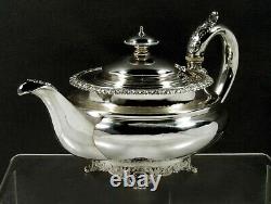 English Sterling Tea Set 1829 William Bateman No Mono