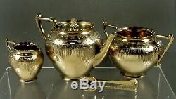 English Sterling Tea Set 1872 Frederick Elkington