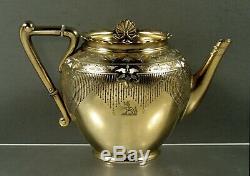 English Sterling Tea Set 1872 Frederick Elkington