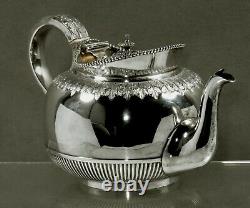 English Sterling Tea Set 1893 MARTIN & HALL NO MONO