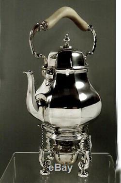English Sterling Tea Set 1909 CF Hancock Royal Silversmiths
