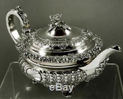 English Sterling Tea Set 1912-48 Barnards George III