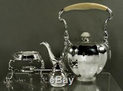 English Sterling Tea Set 1920 Custom James Robinson