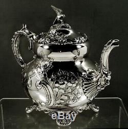 English Sterling Tea Set 1953 Demon Mask & Eagle Spout