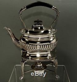English Sterling Tea Set KETTLE & STAND 1921 EDW. VINERS, SHEFFIELD