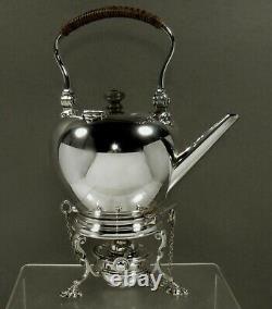 English Sterling Tea Set Peter Guille QUEEN ANNE