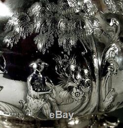 Eoff & Shepard Silver Tea Set Kettle & Stand c1855 Chinese
