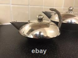 Escapade paris French silver plate art deco style tea set