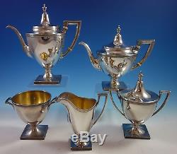 Etruscan by Gorham Sterling Silver Tea Set 5pc (#1642) Exceptional