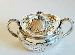 Exceptional 19C Tiffany & Co Sterling Silver Coffee / Tea Set Original Case