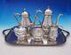 Exemplar By Watson Sterling Silver Tea Set 5-piece Withsp Tray C. 1714-1727 (#4574)