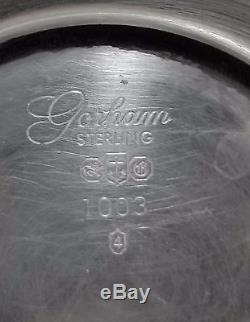 FOUR Piece Gorham Sterling Silver Tea Service Set. 925 1680 grams