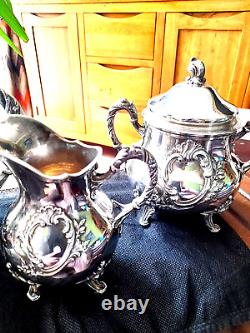 FRENCH STERLING SILVER STUNNING TEA SET C1880's MINERVA 950/1000 1392GM EXCON