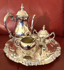 Fabulous Antiques Set of 6 Victorians FB Rogers Tea Set Silver Plate 1883