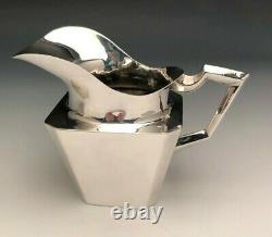 Fabulous Art Deco 5 piece Sterling Silver Tea Set with Tray, Feisa Co. Mexico