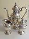 Fisher Silversmiths Gadroon Sterling Silver Tea/coffee Set, 1007.19 Grams