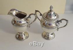 Fisher Silversmiths Gadroon Sterling Silver Tea/Coffee Set, 1007.19 Grams