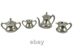 Four Piece Antique EB Webster Tea Service Set 666 Teapot Sugar Bowl Creamer