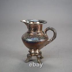 Four Piece Antique Footed Silver Plated Tea Set C1890