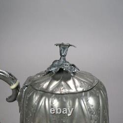 Four Piece Antique Silver Plated Tea Set C1890