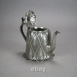 Four Piece Antique Silver Plated Tea Set C1890