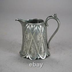 Four Piece Antique Silver Plated Tea Set C1890