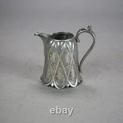 Four Piece Antique Silver Plated Tea Set C1890