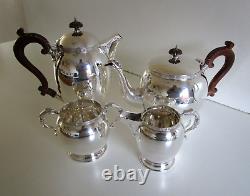 Four Piece Silver Plated Tea Set, Celtic Dragon, Charles S. Green & Co