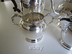 Four Piece Silver Plated Tea Set, Celtic Dragon, Charles S. Green & Co