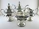 Four Piece Tea Set Coin Silver Pelletreau, Bennett & Cook Nyc 1820s