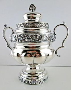 Four Piece Tea Set Coin Silver Pelletreau, Bennett & Cook NYC 1820s