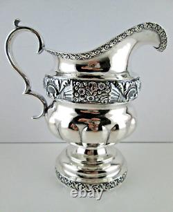 Four Piece Tea Set Coin Silver Pelletreau, Bennett & Cook NYC 1820s