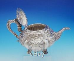 Francis David Dexter English Victorian Sterling Silver Tea Set 3pc (#3645)