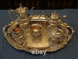 Francis I Sterling Tea Set by Reed & Barton, original owner, mint, superb