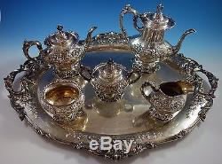 Francis I by Reed & Barton Old Sterling Silver Tea Set 5pc with Tray (#1628)
