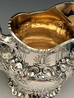 Francis I by Reed & Barton Sterling Silver 3 piece Tea Set, Hand Chased