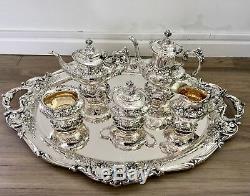 Francis I by Reed & Barton Sterling Tea Set 5pc with tray NO MONO'S